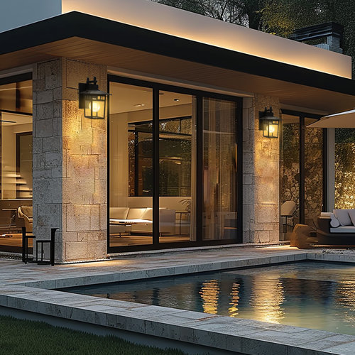 Mid-Century Modern Outdoor Wall Lighting You'll Love | Wayfair